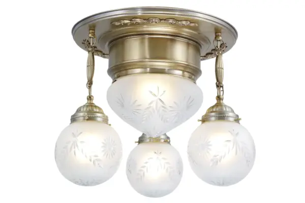 Gyor ceiling fitting III. - LED handmade brass ceiling lamp - Image 6