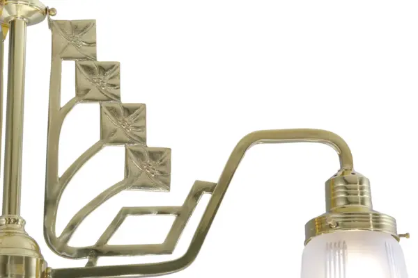 Linz 3 armed chandelier I. - LED handmade brass chandelier - Image 3