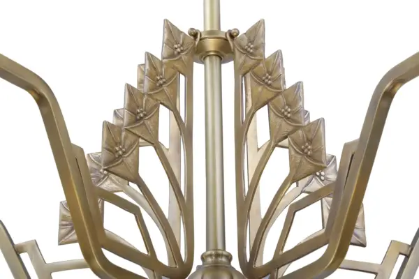 Linz 5 armed chandelier - LED handmade brass chandelier - Image 5