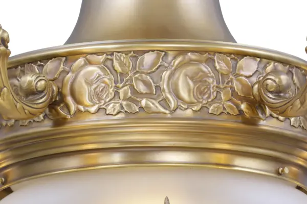 Pecs 5 armed chandelier III. - LED handmade brass chandelier - Image 6