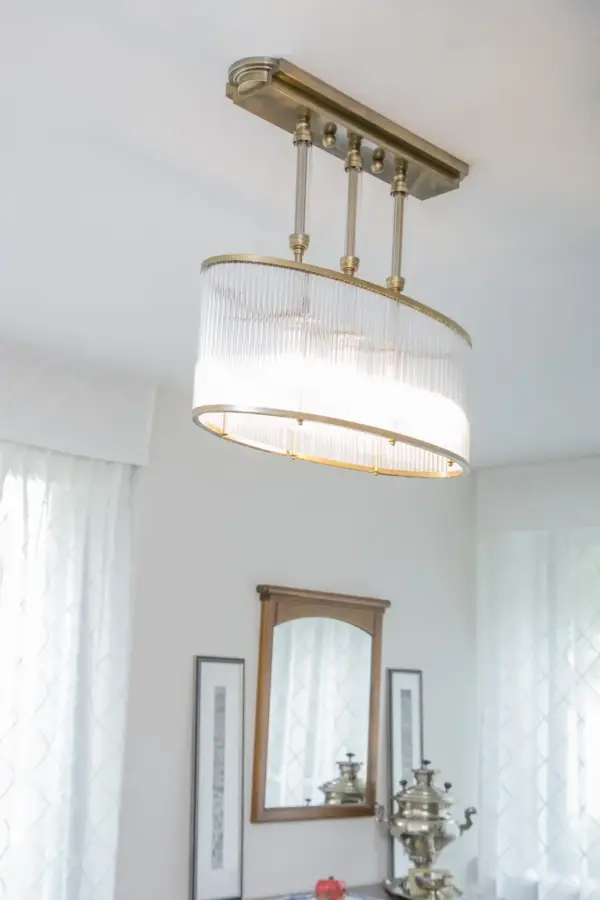 Petitot pendant II. - LED handmade brass pendant - Image 6