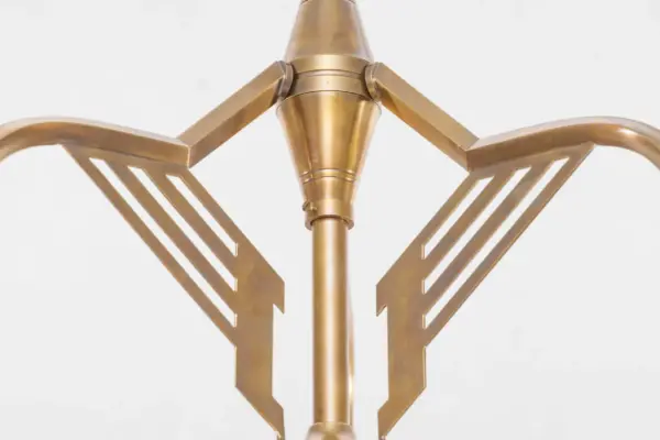 Prague 3 armed chandelier II. - LED handmade brass chandelier - Image 5