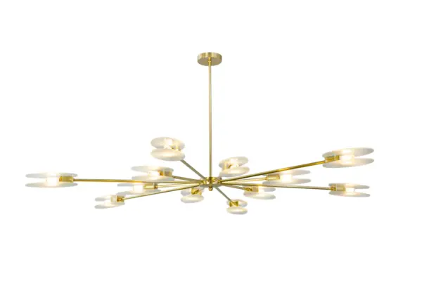 Present chandelier 3 - LED handmade brass chandelier - Image 6