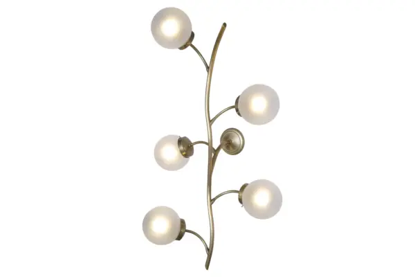 Primavera wall light 5 - LED handmade brass wall light - Image 3