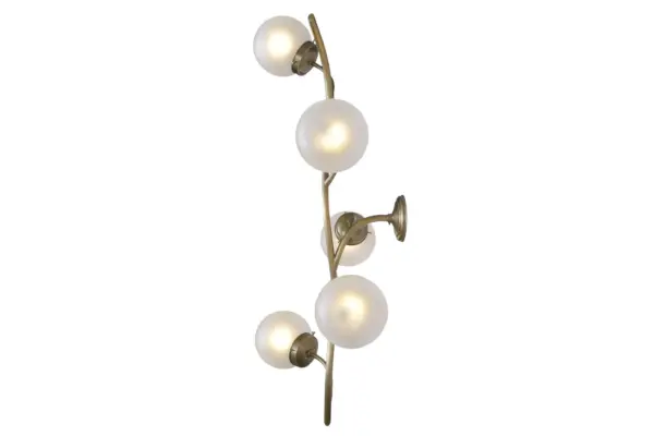 Primavera wall light 5 - LED handmade brass wall light - Image 2
