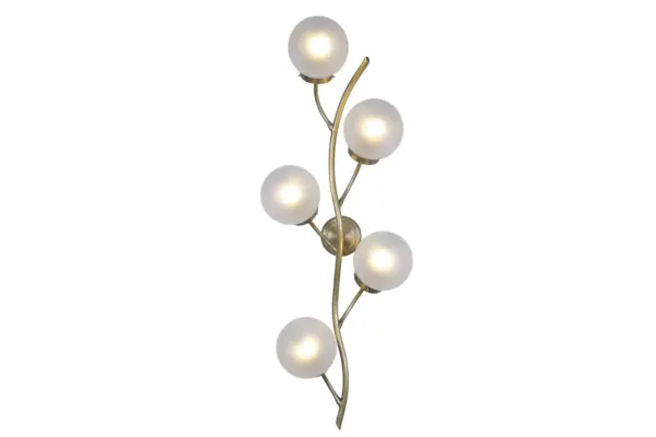 Primavera wall light 5 - LED handmade brass wall light - Image 5