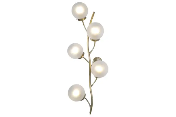 Primavera wall light 5 - LED handmade brass wall light - Image 4
