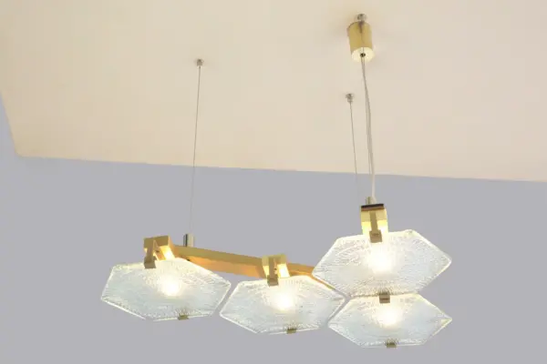 HEXXA PENDANT 04 - LED handmade brass pendant