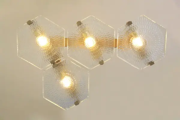 HEXXA PENDANT 04 - LED handmade brass pendant - Image 8