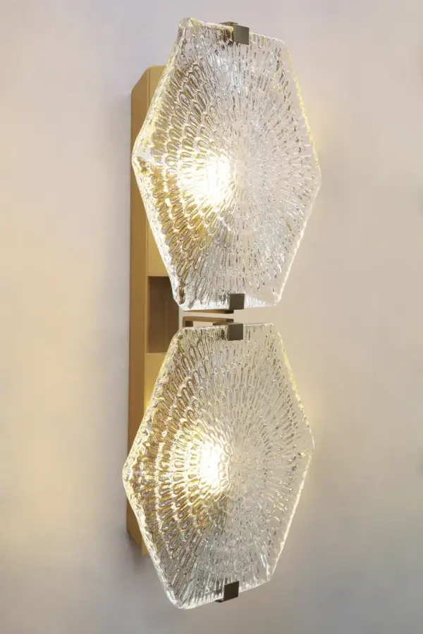 HEXXA WALL LIGHT 02 LIN - LED handmade brass wall light - Image 3