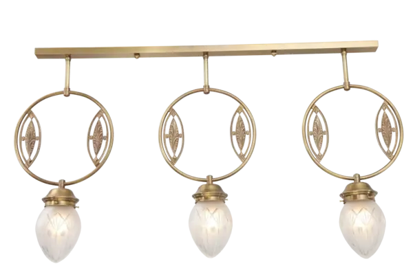 Pannon pendant II. - LED handmade brass pendant