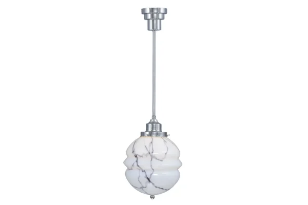 Pendant with a marble patterned milk glass 89 - Image 2