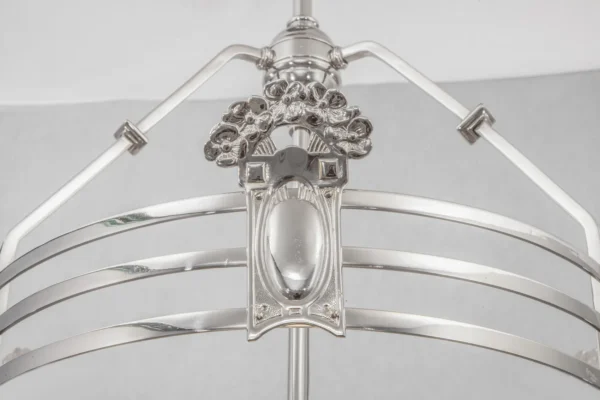 Original, restored art nouveau chandelier from the 1910's 2 - Image 5