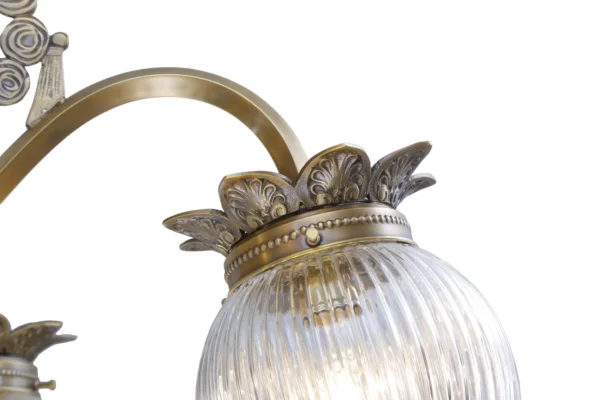 Art nouveau chandelier with 5 arms 241 - Image 4