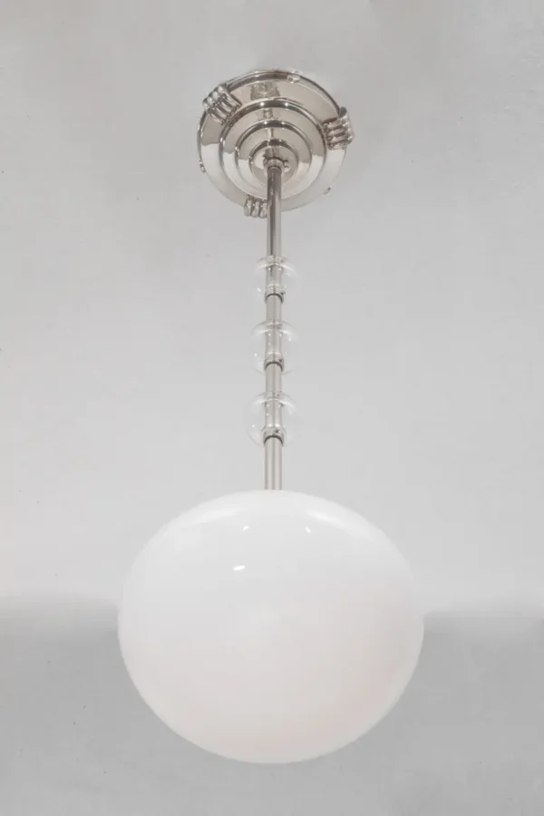 Bauhaus pendant with original opal glass shade 25 - Image 2
