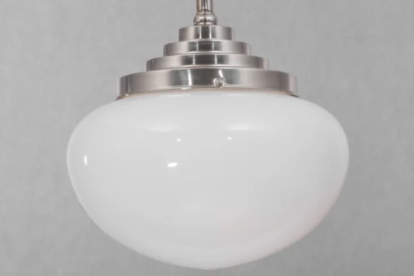 Bauhaus pendant with original opal glass shade 25 - Image 3