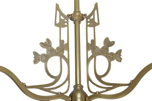 Art nouveau 3 armed chandelier 183 - Image 3