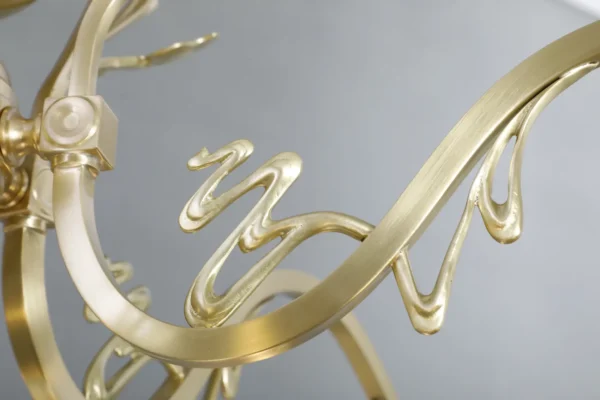 Zig-zag 5 armed chandelier 372 - Image 3
