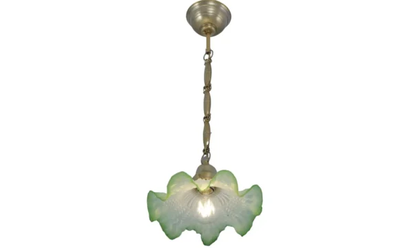 Pendant with leaf chain and unique shade 158 - Image 2