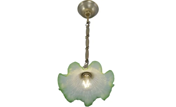 Pendant with leaf chain and unique shade 158 - Image 3